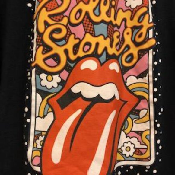 The Rolling Stones Unisex Black Graphic T-Shirt Size L Pre-Owned. - Picture 4 of 14
